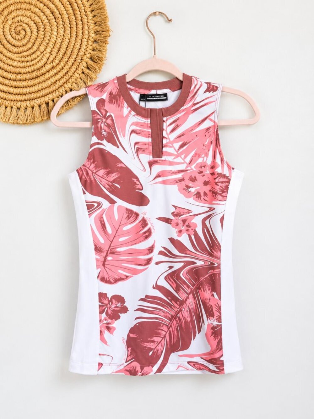 J. Lindeberg NEW Meya Hibiscus Pink Sleeveless Golf Tennis Pickleball Top SZ XS - Picture 10 of 10